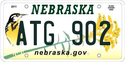NE license plate ATG902