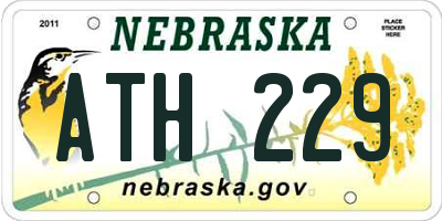 NE license plate ATH229