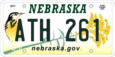 NE license plate ATH261