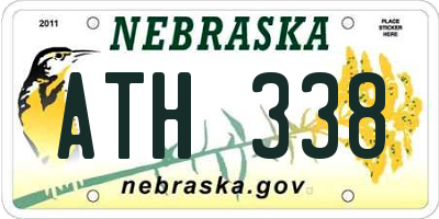 NE license plate ATH338
