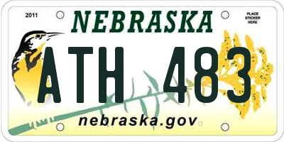 NE license plate ATH483