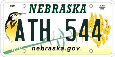 NE license plate ATH544