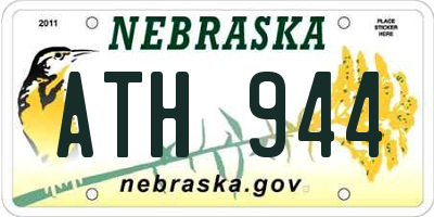 NE license plate ATH944