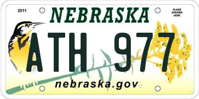 NE license plate ATH977