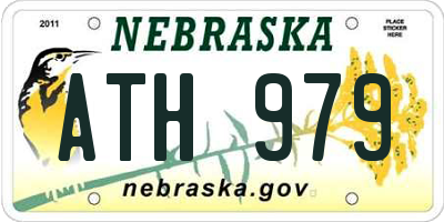 NE license plate ATH979