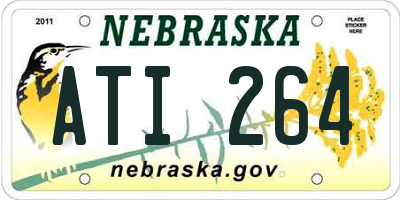 NE license plate ATI264