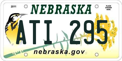 NE license plate ATI295