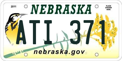NE license plate ATI371