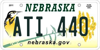 NE license plate ATI440