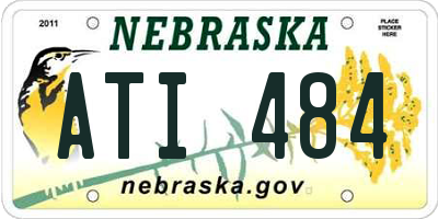 NE license plate ATI484