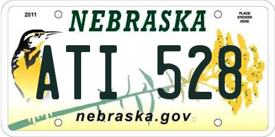 NE license plate ATI528