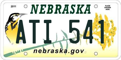 NE license plate ATI541