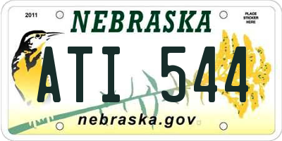 NE license plate ATI544