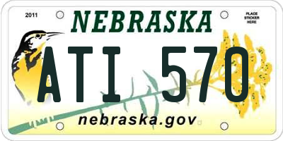 NE license plate ATI570