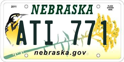 NE license plate ATI771