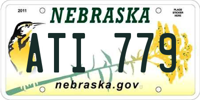 NE license plate ATI779