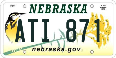 NE license plate ATI871