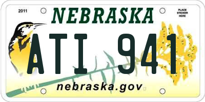NE license plate ATI941