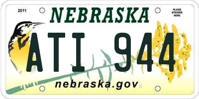 NE license plate ATI944