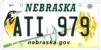 NE license plate ATI979