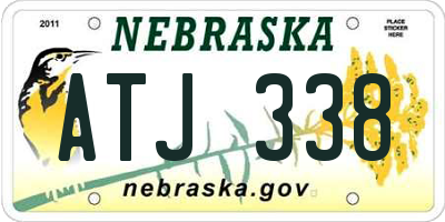 NE license plate ATJ338