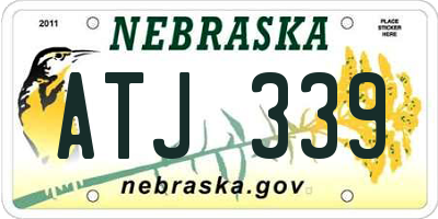 NE license plate ATJ339