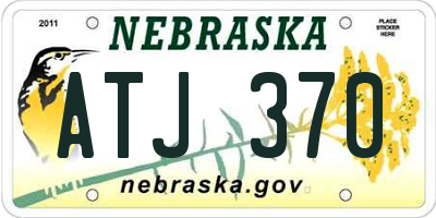 NE license plate ATJ370
