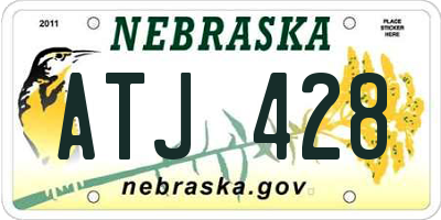 NE license plate ATJ428