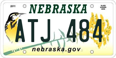 NE license plate ATJ484