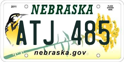 NE license plate ATJ485