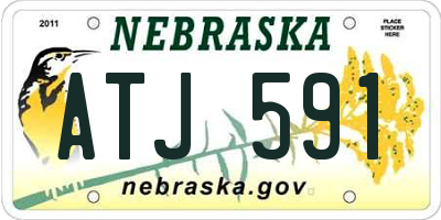 NE license plate ATJ591