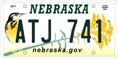 NE license plate ATJ741