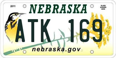 NE license plate ATK169
