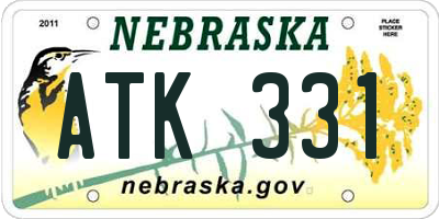 NE license plate ATK331
