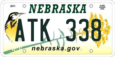 NE license plate ATK338