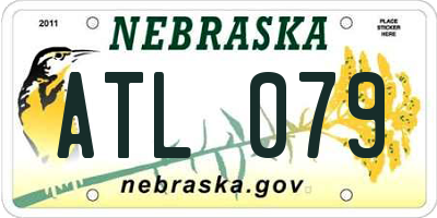 NE license plate ATL079