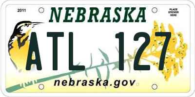 NE license plate ATL127