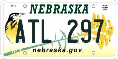 NE license plate ATL297