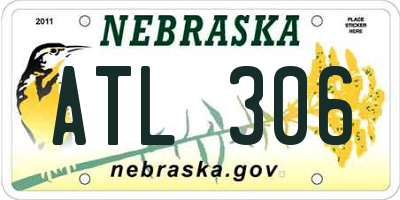 NE license plate ATL306