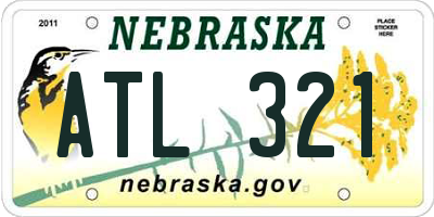 NE license plate ATL321
