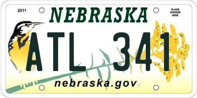 NE license plate ATL341