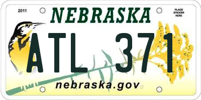 NE license plate ATL371