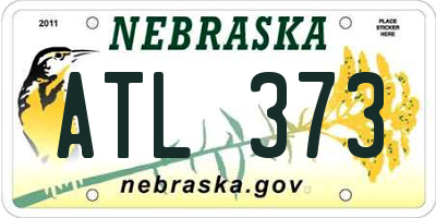 NE license plate ATL373