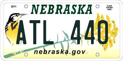 NE license plate ATL440