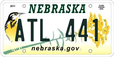 NE license plate ATL441