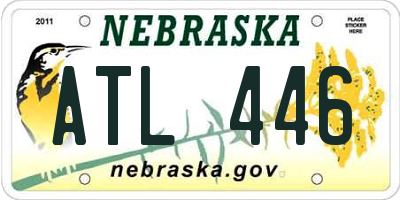 NE license plate ATL446