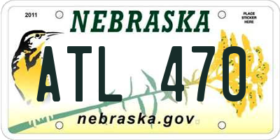 NE license plate ATL470