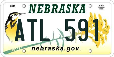 NE license plate ATL591