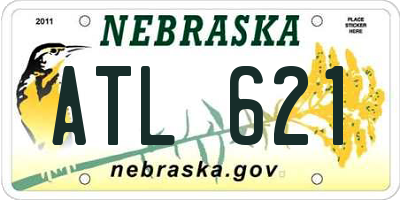 NE license plate ATL621