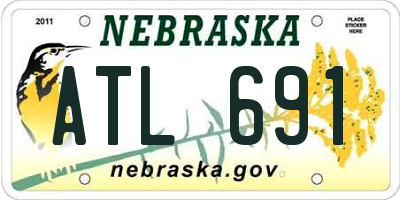 NE license plate ATL691